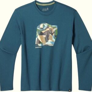 Smartwool Unisex Bear Country Graphic Long Sleeve  Men’s XS Like New EUC